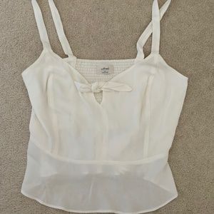 ARTIZIA white tank top - Wilfred bow tank